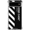 Black and White Stripes Google Pixel 6 Clear Case